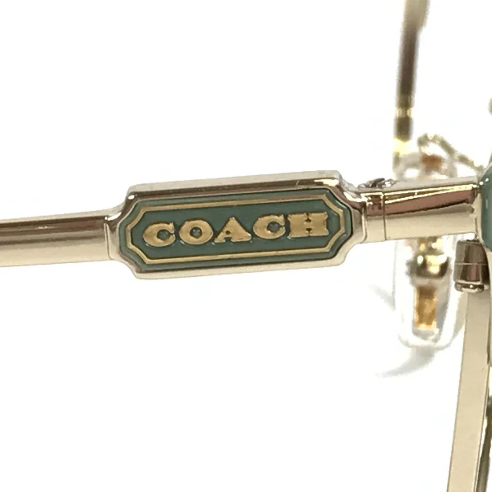 Coach Eyeglasses Frames HC5148 9421 Light Gold/Mint Green Cat Eye 52-17-140